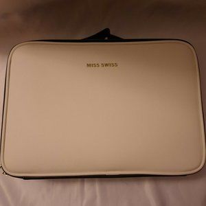 Miss swiss cosmetic black and white Make Up Bag